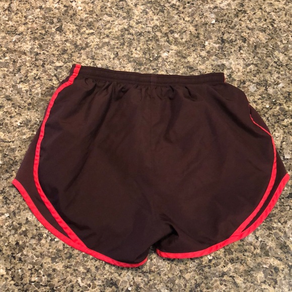 Women’s Athletic Shorts Small - Maroon / Hot Pink - Picture 2 of 3
